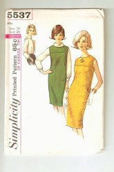 5537 1964 BACK BELT SLVLSS JUMPER DRESS, BLOUSE PATTERN 10 31